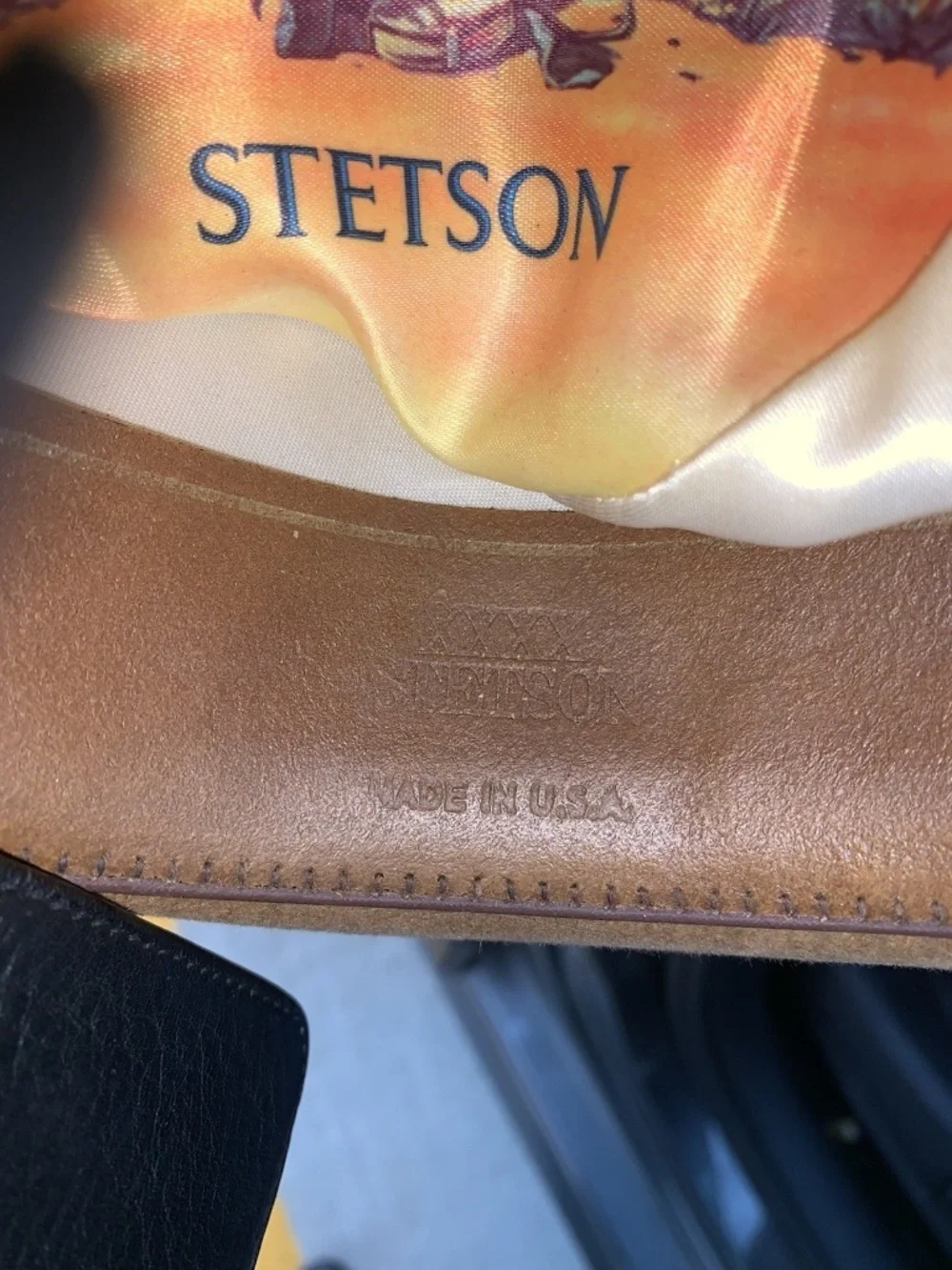 Vintage Stetson John B. Stetson 4x Beaver XXXX Stetson Tan Cowboy Hat Bullriding - Picture 11 of 12